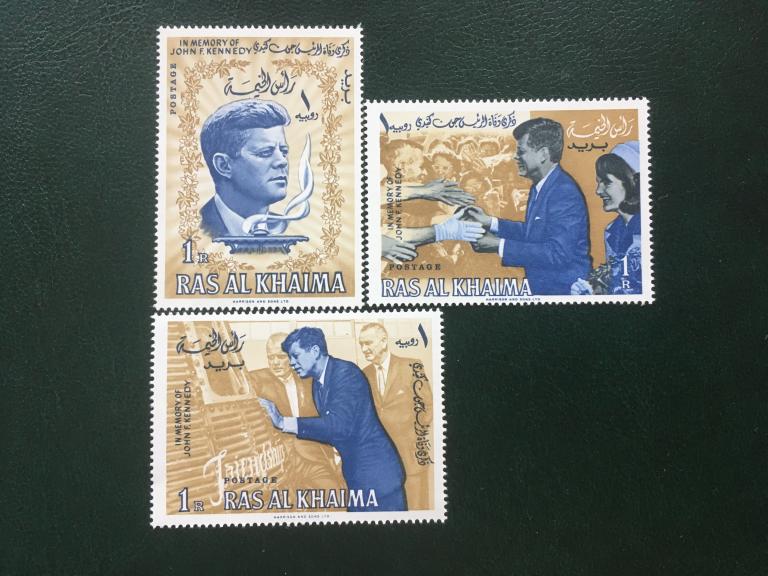 RAS AL RYAIMA «Празднование президента Кеннеди.»                    1965  **Mi.12-14