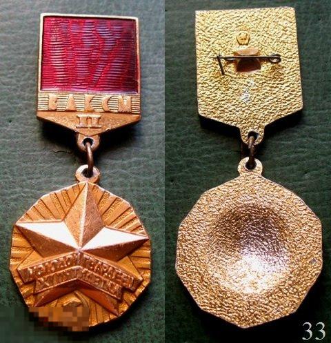 Знак ЦК ВЛКСМ Молодой гвардеец XI пятилетки 2 ступени (н33) 