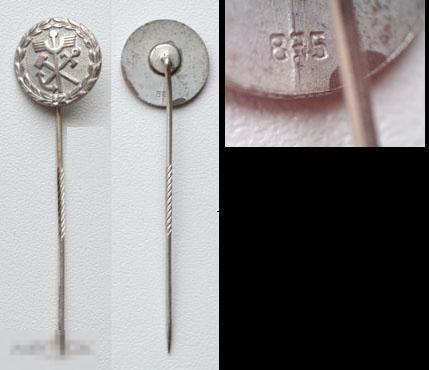 Серебряный знак - ГИЛЬДИЯ РЕМЕСЛЕННИКОВ - довоенная Германия - серебро 835 пробы 