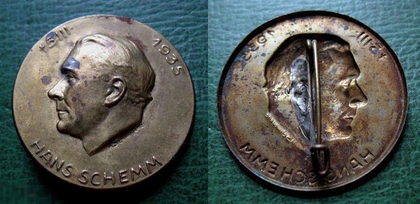 Фашистский персонаж - Ханс Шемм - Группенфюрер СА, Гауляйтер Б.О. 1935 г. Германия 