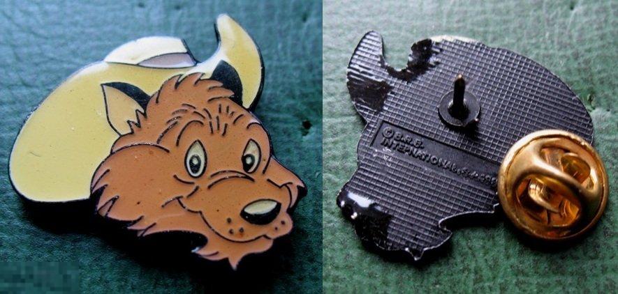 Детский значок СОБАКА 1990 год (тяжёлый металл) пёс собачка 