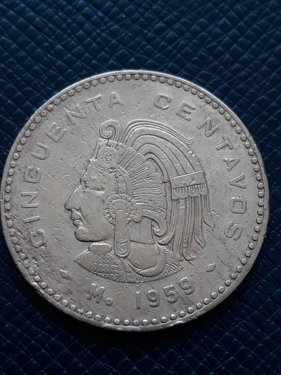 Мексика 50 сентаво 1959 КМ 450