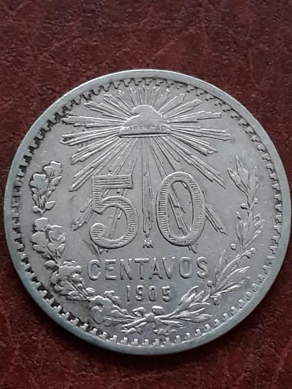 Мексика 50 сентаво 1905 КМ 445