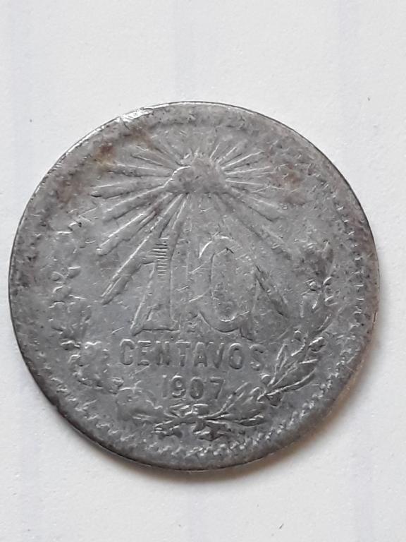 Мексика 10 сентаво 1907 КМ 428