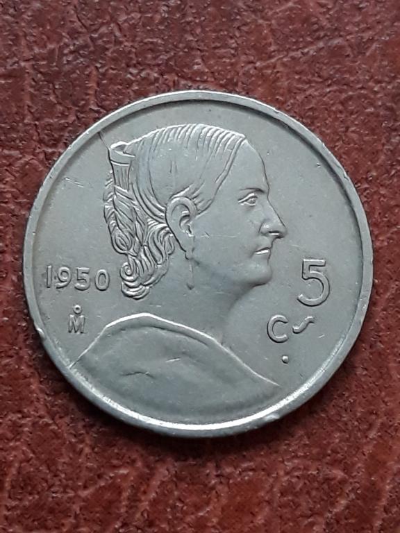 Мексика 5 сентаво 1950 КМ 425