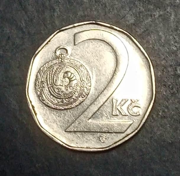 Чехия 2 кроны (koruny) 1993 года   KM# 9