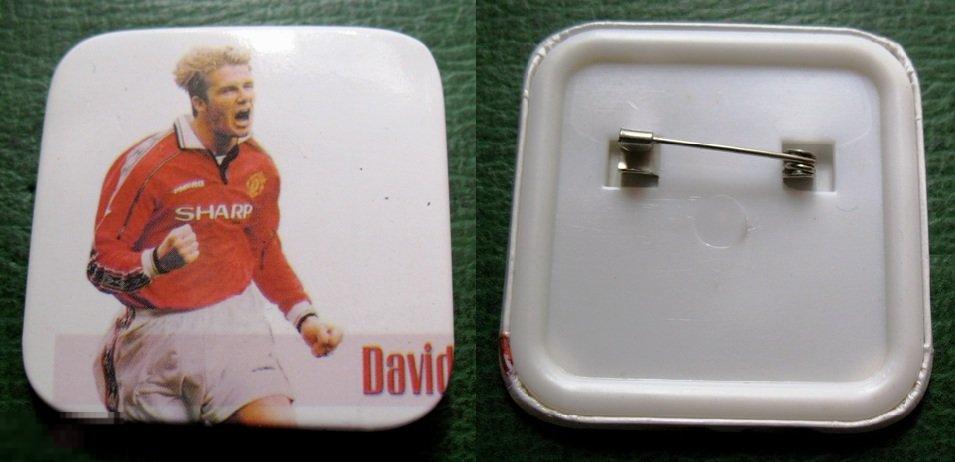 Фанатский футбольный значок - Дэвид Бекхем - футбол 