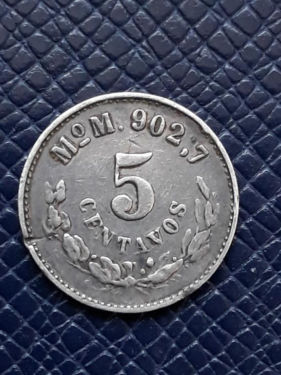 Мексика 5 сентаво 1904 КМ 400.2