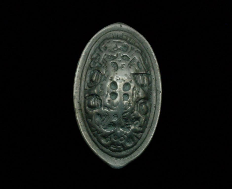 ФИБУЛА СКОРЛУПООБРАЗНАЯ ЧЕРЕПАХОВИДНАЯ тип «С3» по Ю. Айлио XII - XIII век.