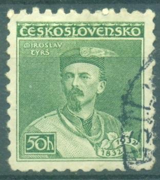 Чехословакия 1932 г. стандарт Мирослав Тирс гашеная
