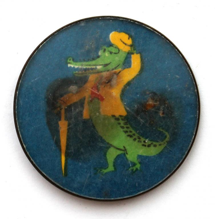 СССР нагрудный знак «КРОКОДИЛ ГЕНА» с зонтом