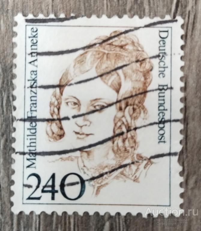 Почтовая марка Германия 1988  Знаменитые женщины 