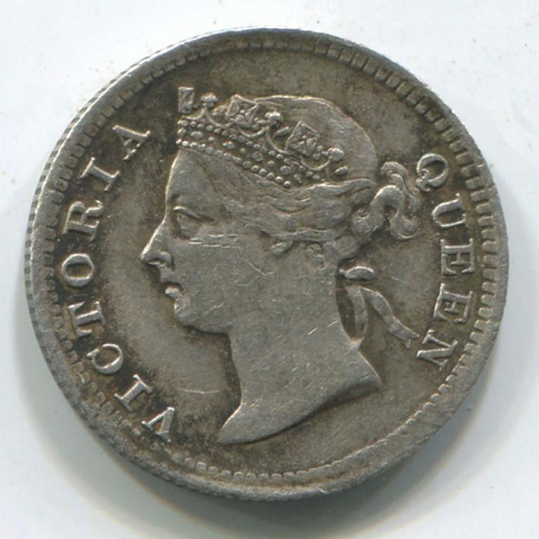ГОНГКОНГ 5 ЦЕНТОВ 1898 GVF