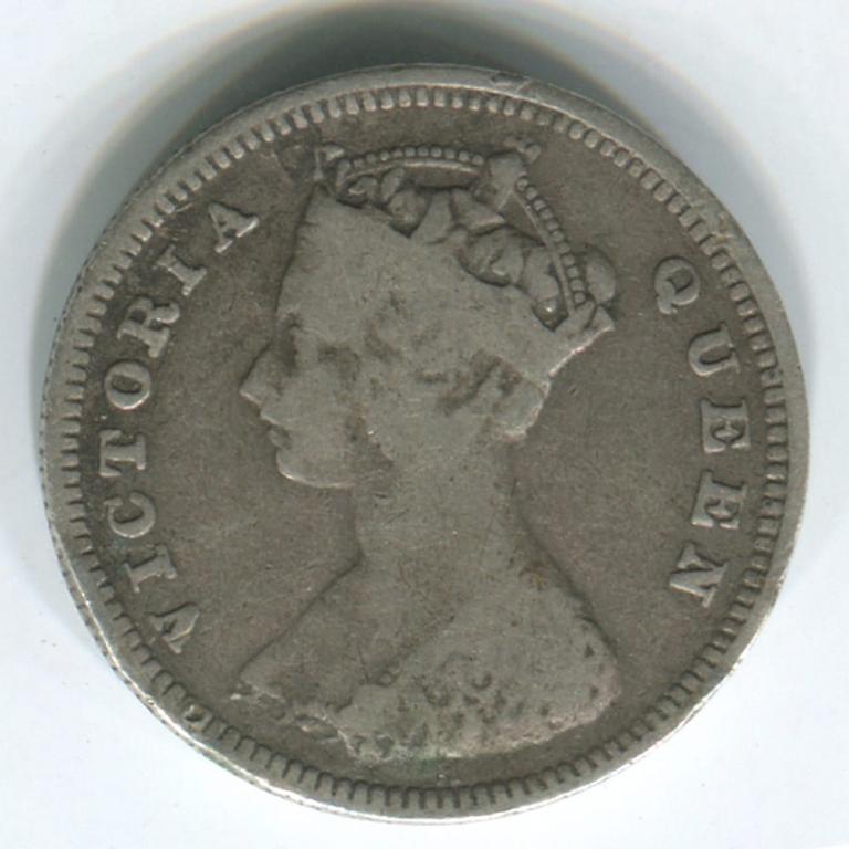 ГОНГКОНГ 10 ЦЕНТОВ 1897 F
