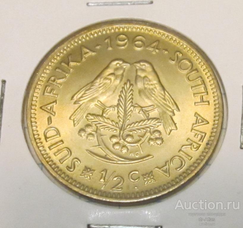 Южная Африка ЮАР 1/2 цента 1964 UNC 5921