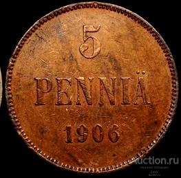 5 ПЕННИ 1906 г.   (к10).