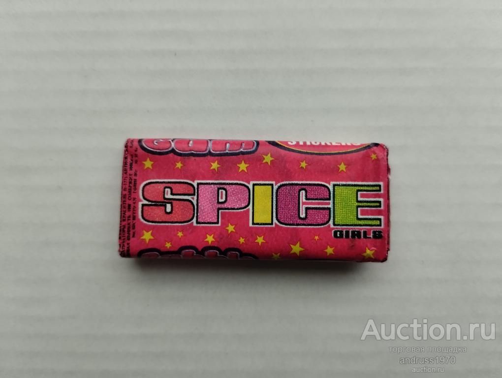 ЖВАЧКА. ЖЕВАТЕЛЬНАЯ РЕЗИНКА SPICE GIRLS. BUBBLE GUM. ОРИГИНАЛ!!!