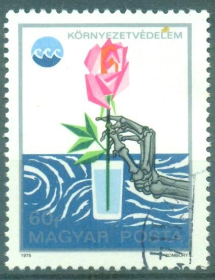 Венгрия 1975 г. За здоровую экологию. Вода гашеная