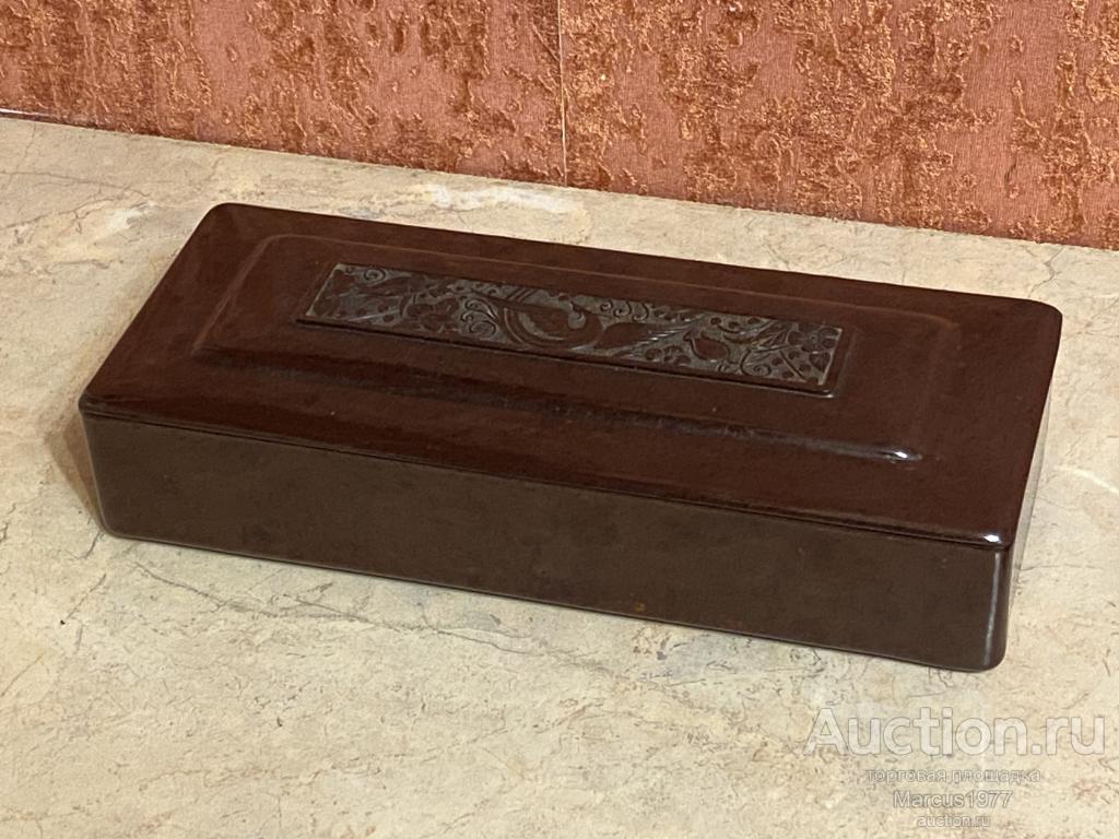 Шкатулка старинная редкая "Жар-птица". Карболит. СССР