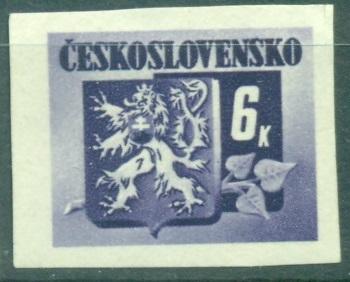 Чехословакия 1946 г. служебная марка Герб негашеная**