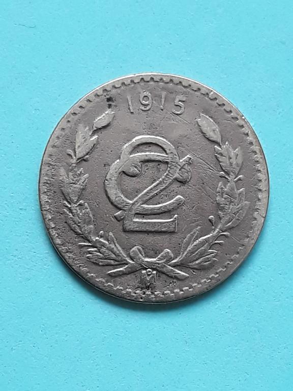 Мексика 2 сентаво 1915 КМ 420
