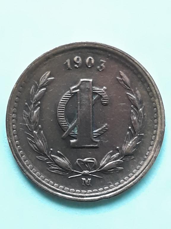Мексика 1 сентаво 1903 КМ 394.1