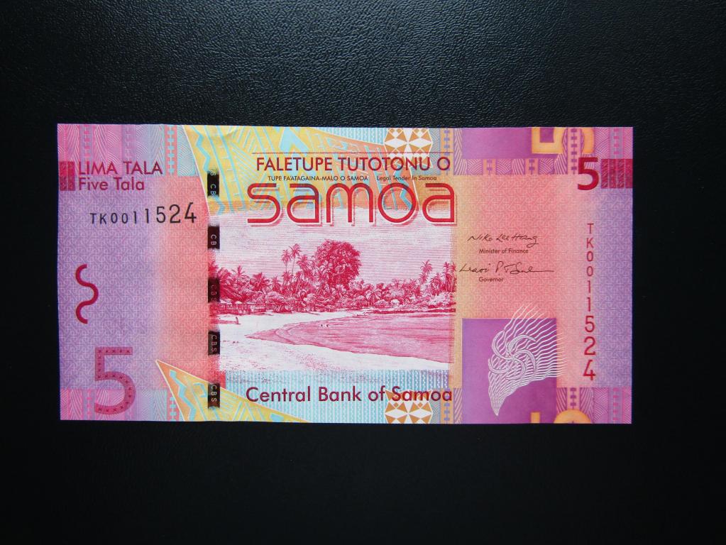 Самоа  - 5 тала 2008г. UNC.