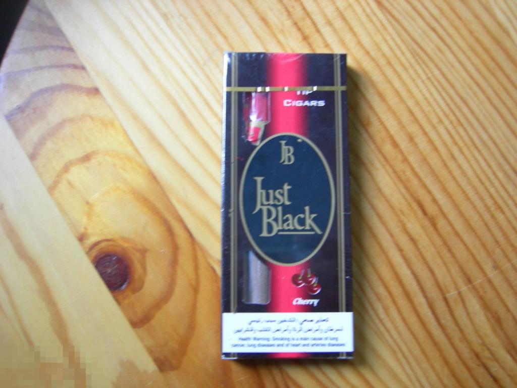 КОЛЛЕКЦИОННАЯ ПАЧКА СИГАРЕТ СИГАР JB JUST BLACK CHERRY ВИШНЯ ИНДИЯ ДЛЯ НИДЕРЛАНДОВ ЗАПЕЧАТАННАЯ 