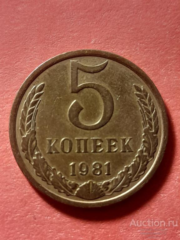 5 копеек СССР 1981 год, погодовка СССР