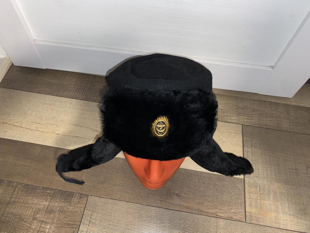 Шапка зимняя меховая для военнослужащих ВМФ России. Новая! Размер 54 ...