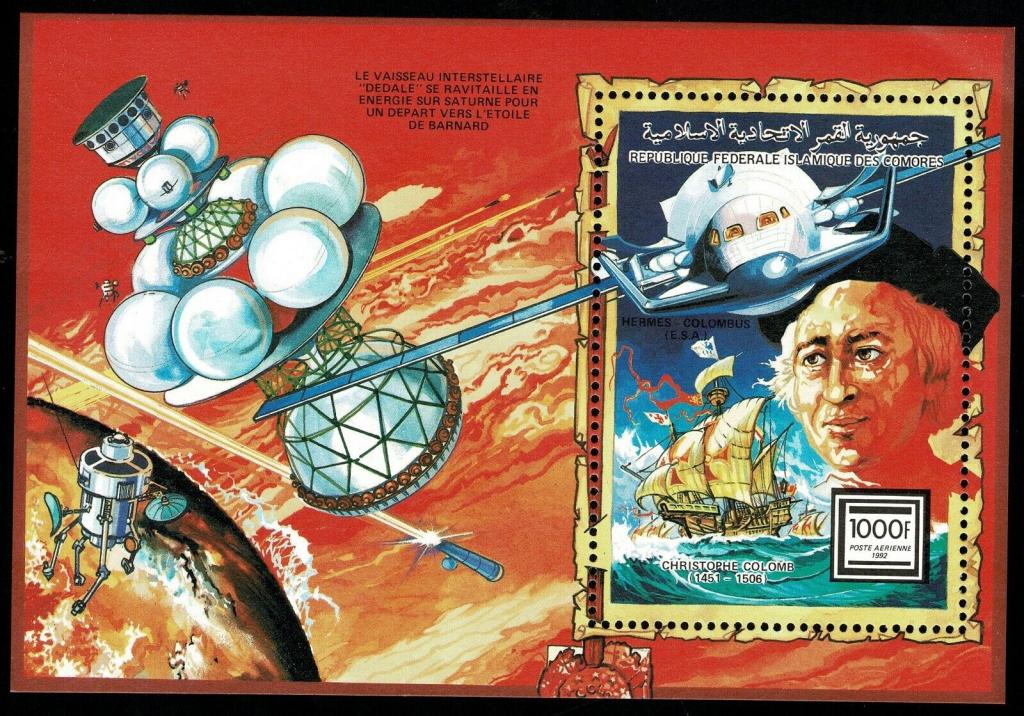 Коморы,1992,Ми-996-1001+бл.372**Великие путешественники