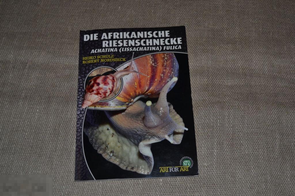 Гигантская африканская улитка ахатина Фулика 2012 на нем. языке 