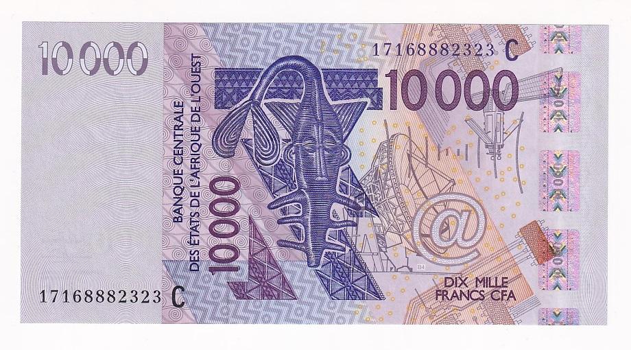 Буркина-Фасо Банкнота 10000 франков 2017 год Буркина Фасо UNC (38216)