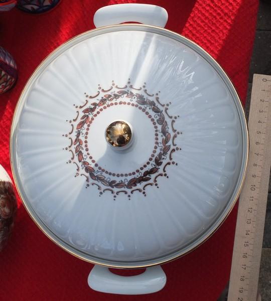 фарфоровая супница ГДР, немецкий фарфор ГДР, старый