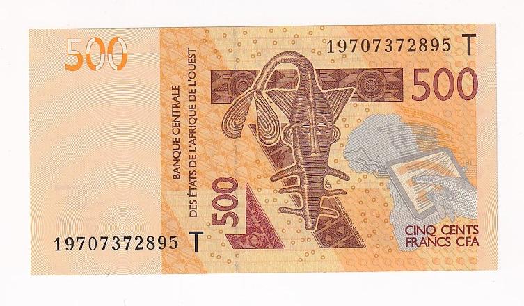 Западная Африка Того (Буква Т) Банкнота 500 франков 2019 год UNC (38222)
