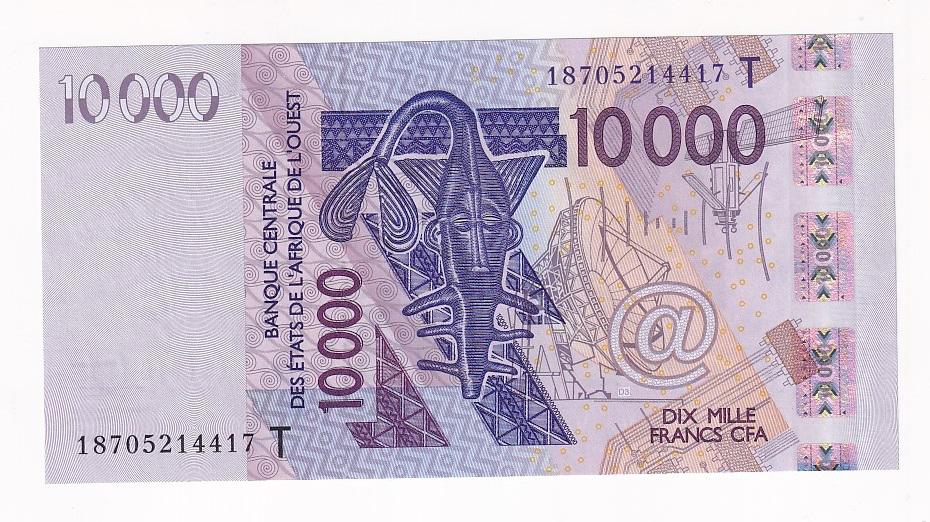 Западная Африка Того (Буква Т) Банкнота 10000 франков 2018 год UNC (38226)
