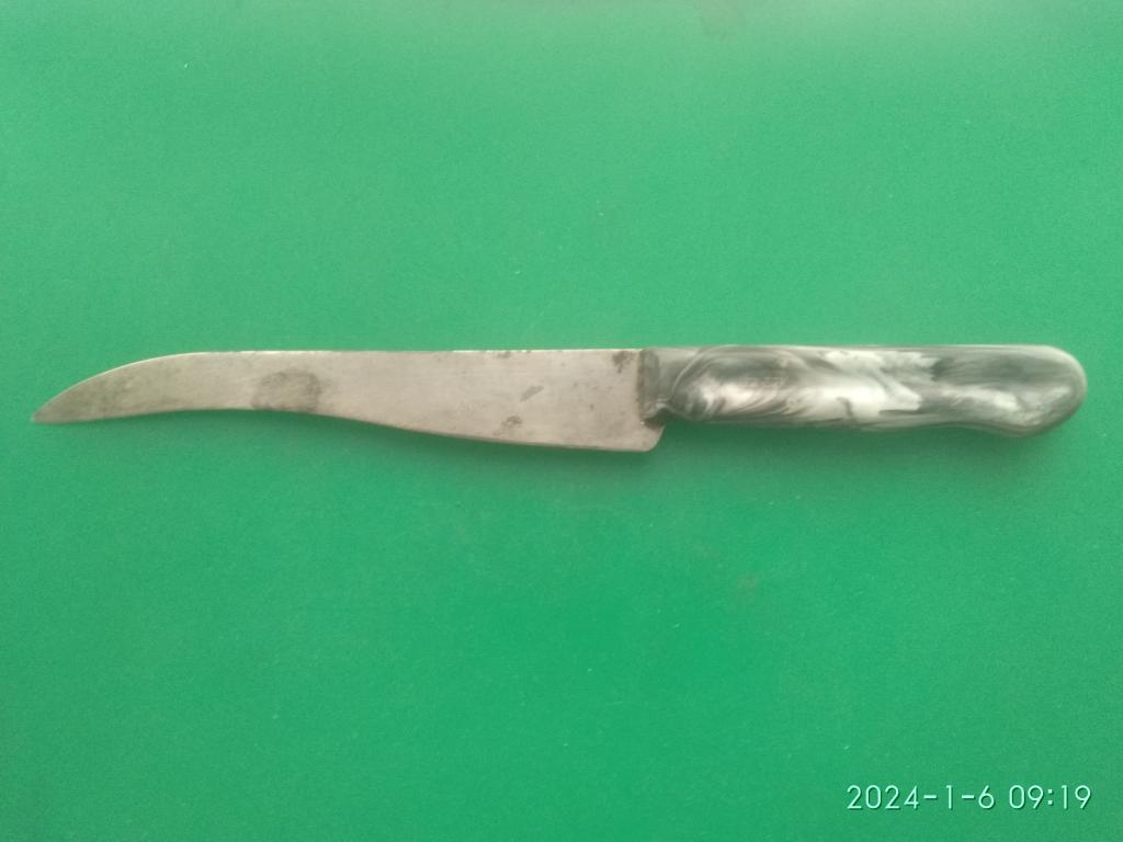 Нож столовый. СССР. Нержавейка. Клеймо ЗТВ. Завод "Труд" г. Вача Горьковская область.