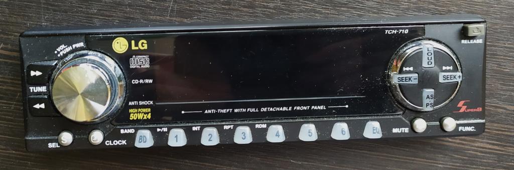 Панель CD автомагнитолы LG TCH 710 рабочая (лот 1)