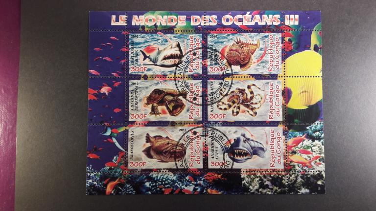 Республика Конго.Морская фауна.2010 гаш К4