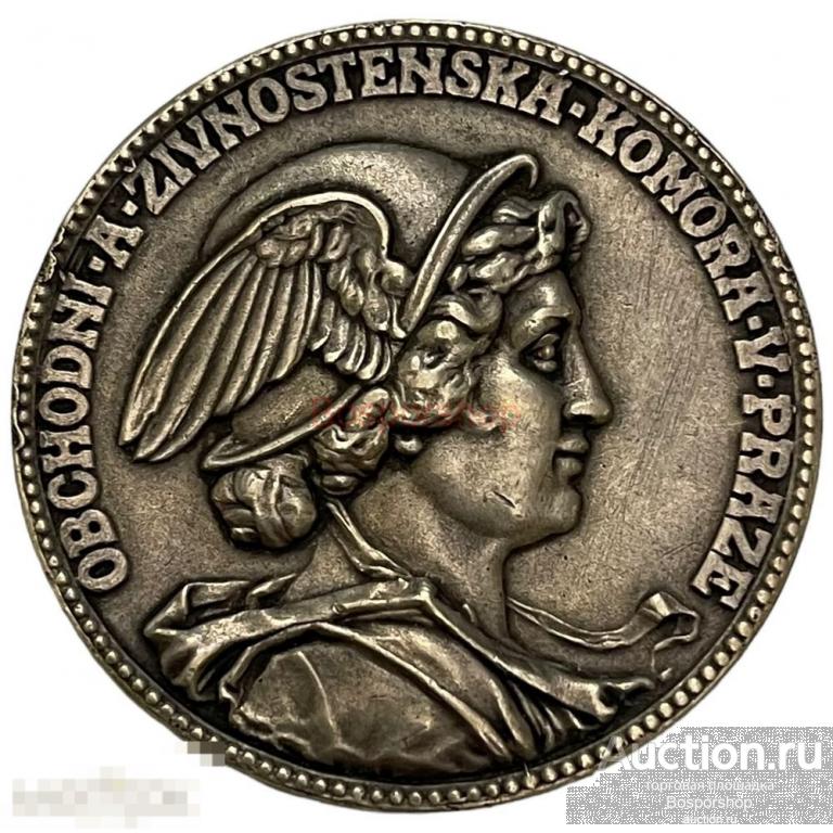 Чехословакия, медаль &quot;Торгово-промышленная палата в Праге&quot; 1929-1941 гг. 