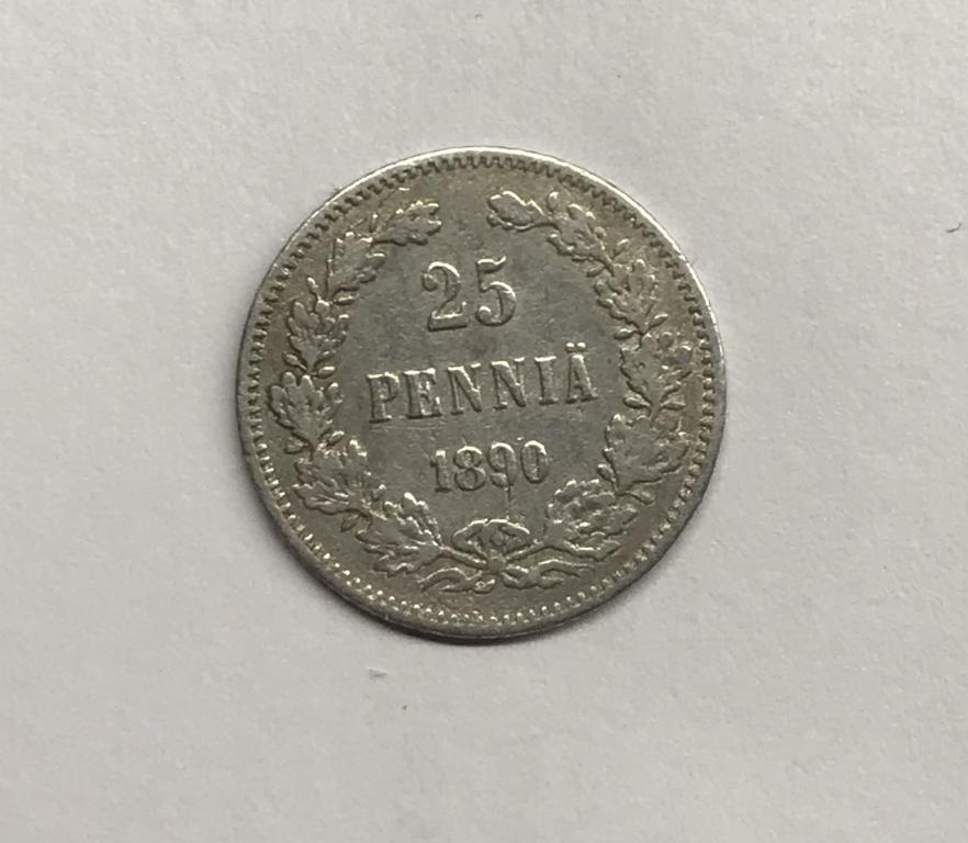 25 пенни 1890 для Финляндии