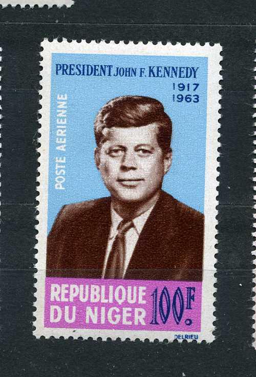 Нигер. Годовщина смерти президента Джона Кеннеди. Авиапочта. Серия.1964.**