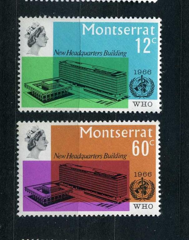 Монтсеррат. Штаб-квартира ВНО Здравоохранение Медицина Серия. 1966**