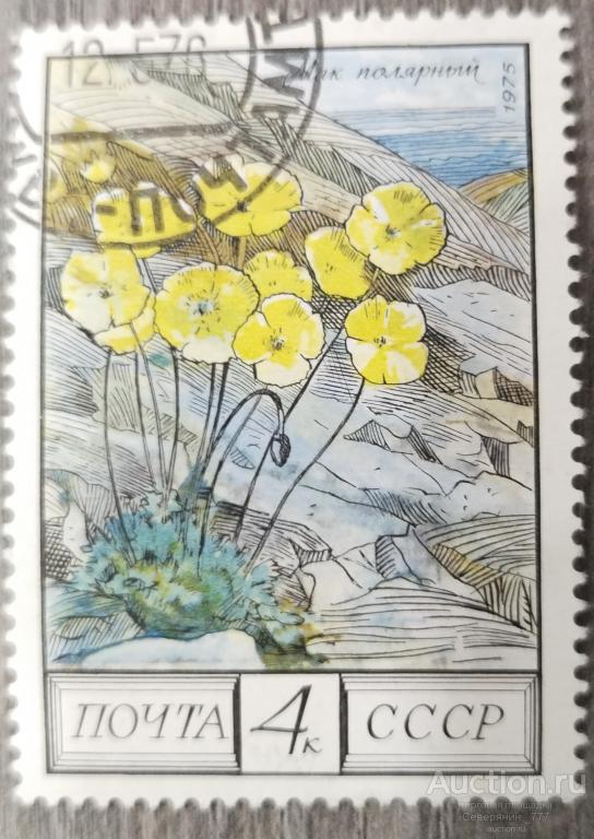 Марка СССР 1975 Флора Цветы 