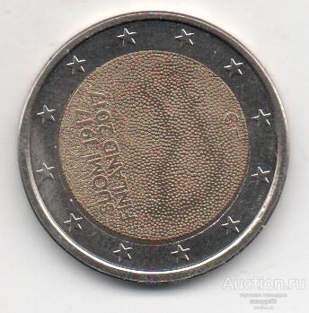 Финляндия 2 евро 100 лет независимости 2017г. UNC 25_5_19