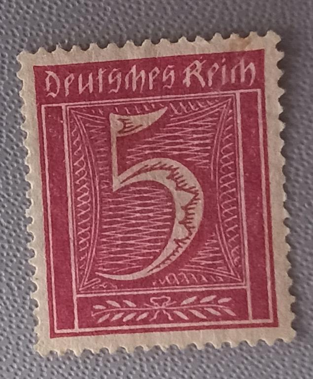 Германский Рейх 1921 Год Стандарт  Гаш