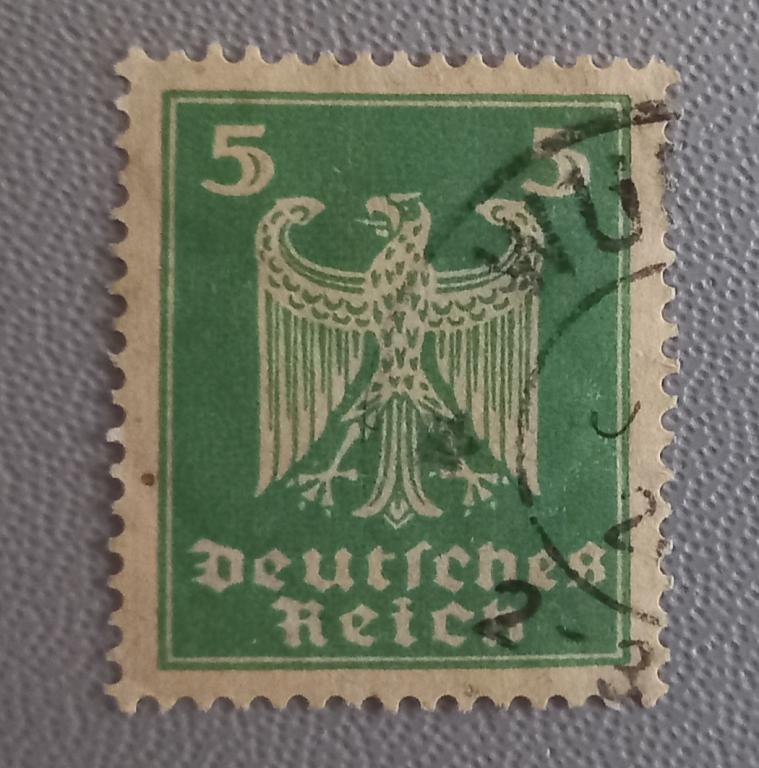 Германский Рейх 1924  Год Стандарт Новый имперский орел Гаш