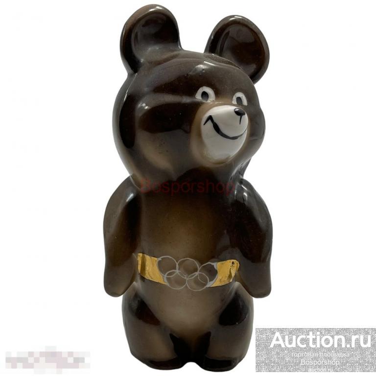 Фарфоровая статуэтка "Олимпийский Мишка", 1978-1982 гг., Дулево, СССР (4)