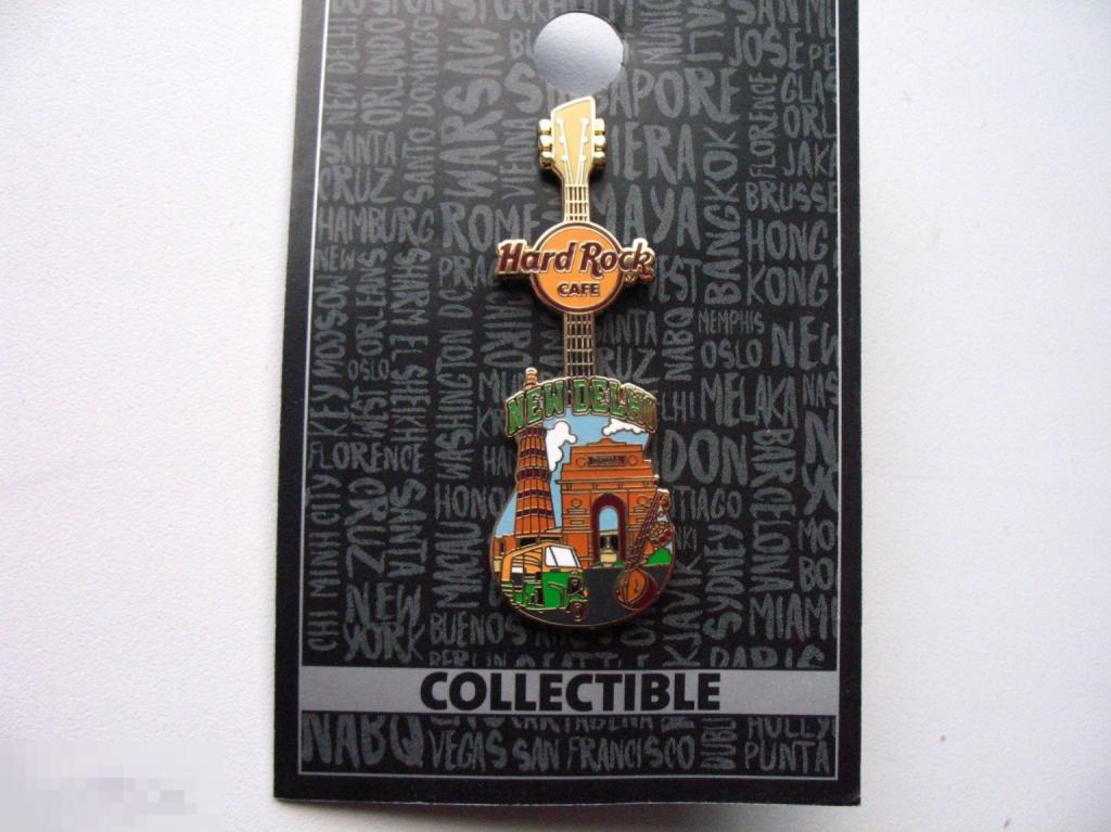 Значок Hard Rock Cafe New Delhi  Хард-Рок Кафе Дели гитара 