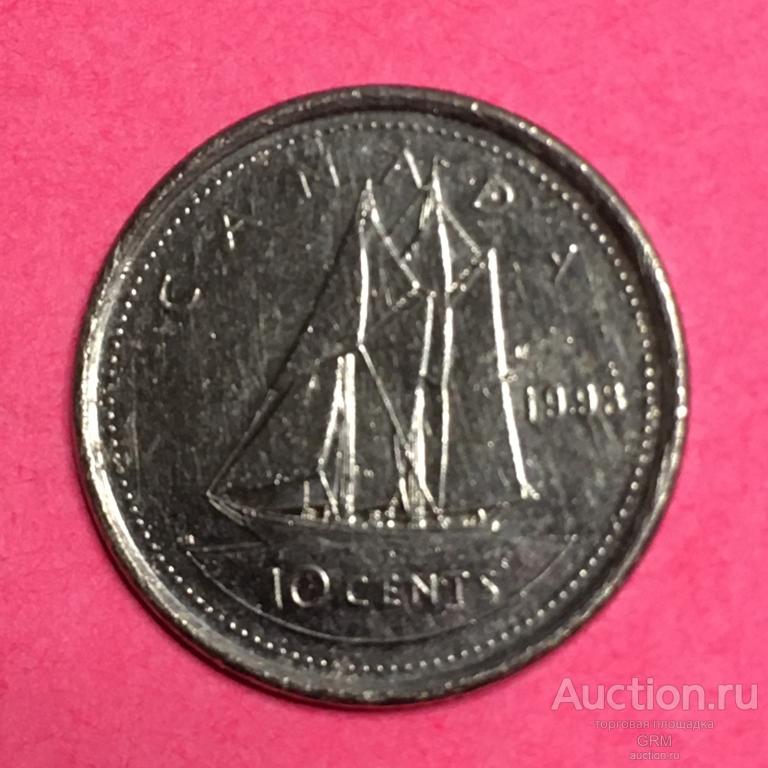 Канада 10 центов 1998 год